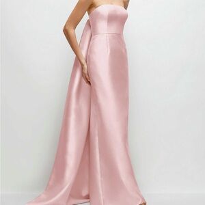 Elegant Pink Satin Bridesmaid Dress Dressy Group (Size 10 - runs small)